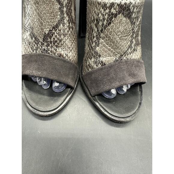 Rag & Bone Snake Print Block Heel Mules Size 38 US 7.5-8 - Picture 4 of 11